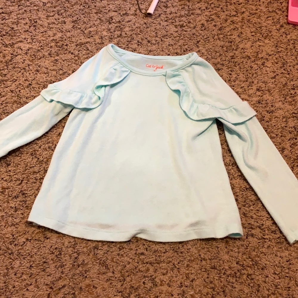 Cat and Jack crystal blue top